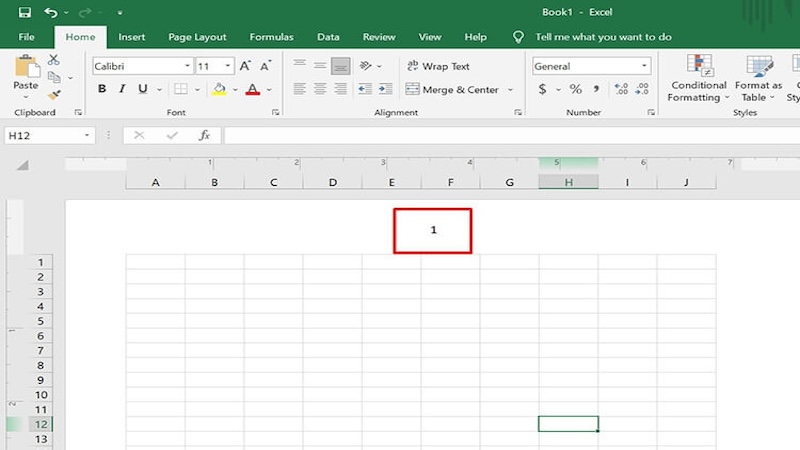 cách đánh số trang Excel bằng thẻ Insert