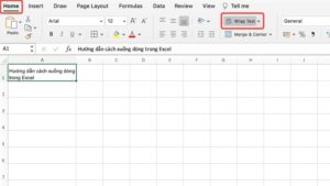 Hướng dẫn cách xuống dòng trong Excel đơn giản, dễ thực hiện