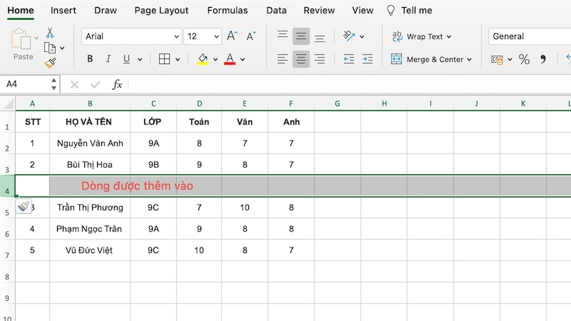 Thêm dòng trong Excel, người dùng có thể dễ dàng tổ chức xử lý thông tin linh hoạt và hiệu quả đảm bảo cho quản lý dữ liệu tối ưu. 