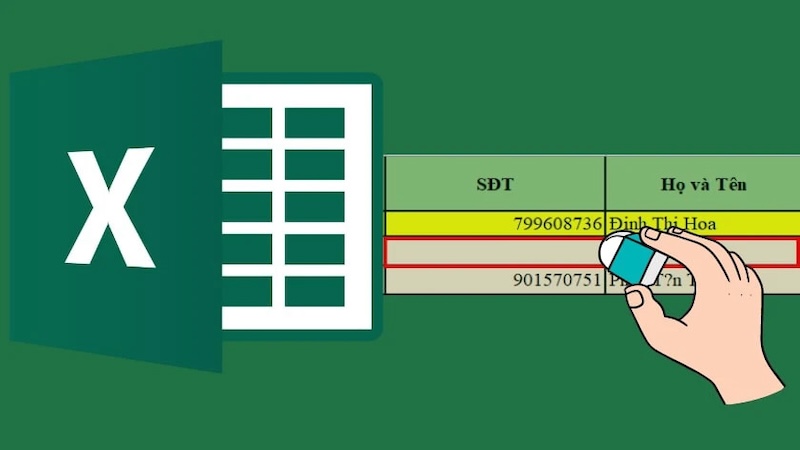 Gợi ý các cách xóa dòng trống trong Excel đơn giản, dễ thực hiện