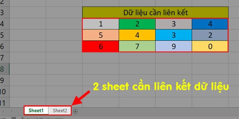 cách chèn link các sheet trong excel