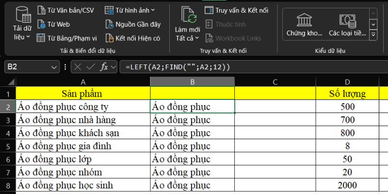 cách tách ô trong bảng sheet