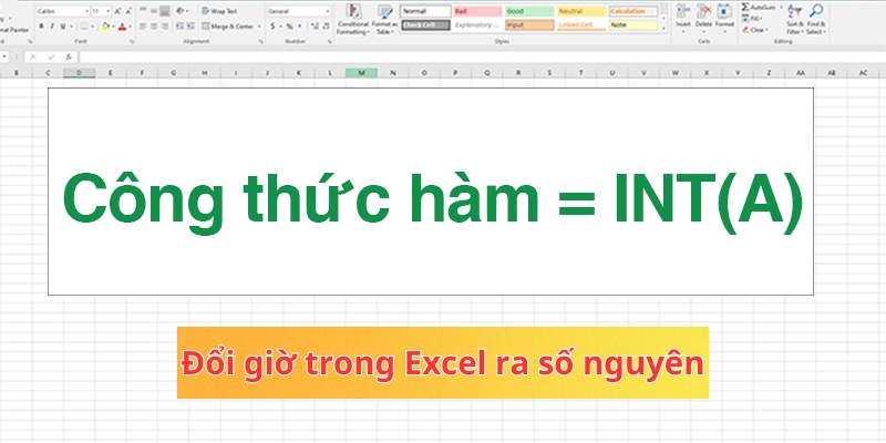 chuyển đổi giờ trong excel