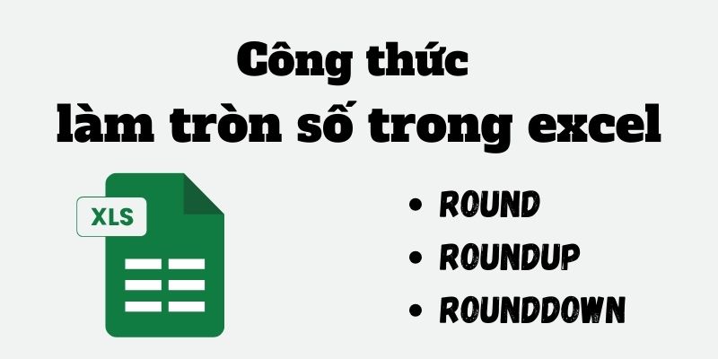 công thức làm tròn số trong excel