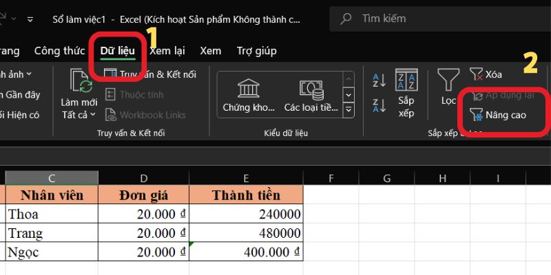 hướng dẫn mở cột a bị ẩn trong excel