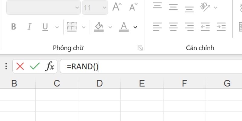 lệnh random trong excel