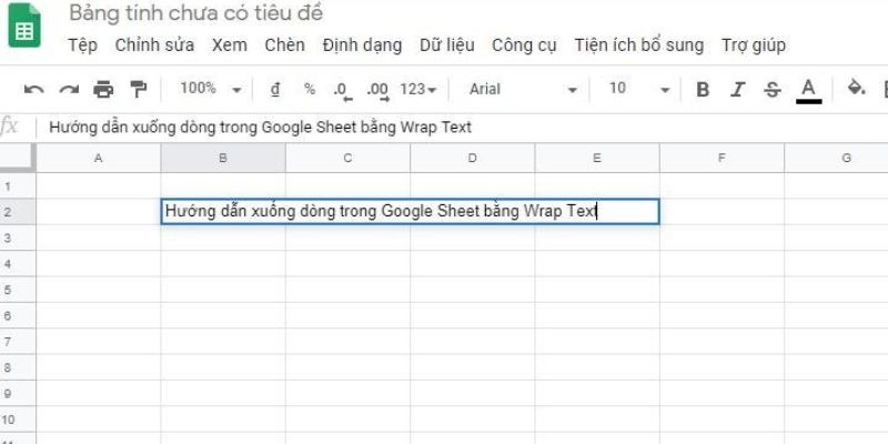 xuống dòng trong 1 ô excel trên máy tính